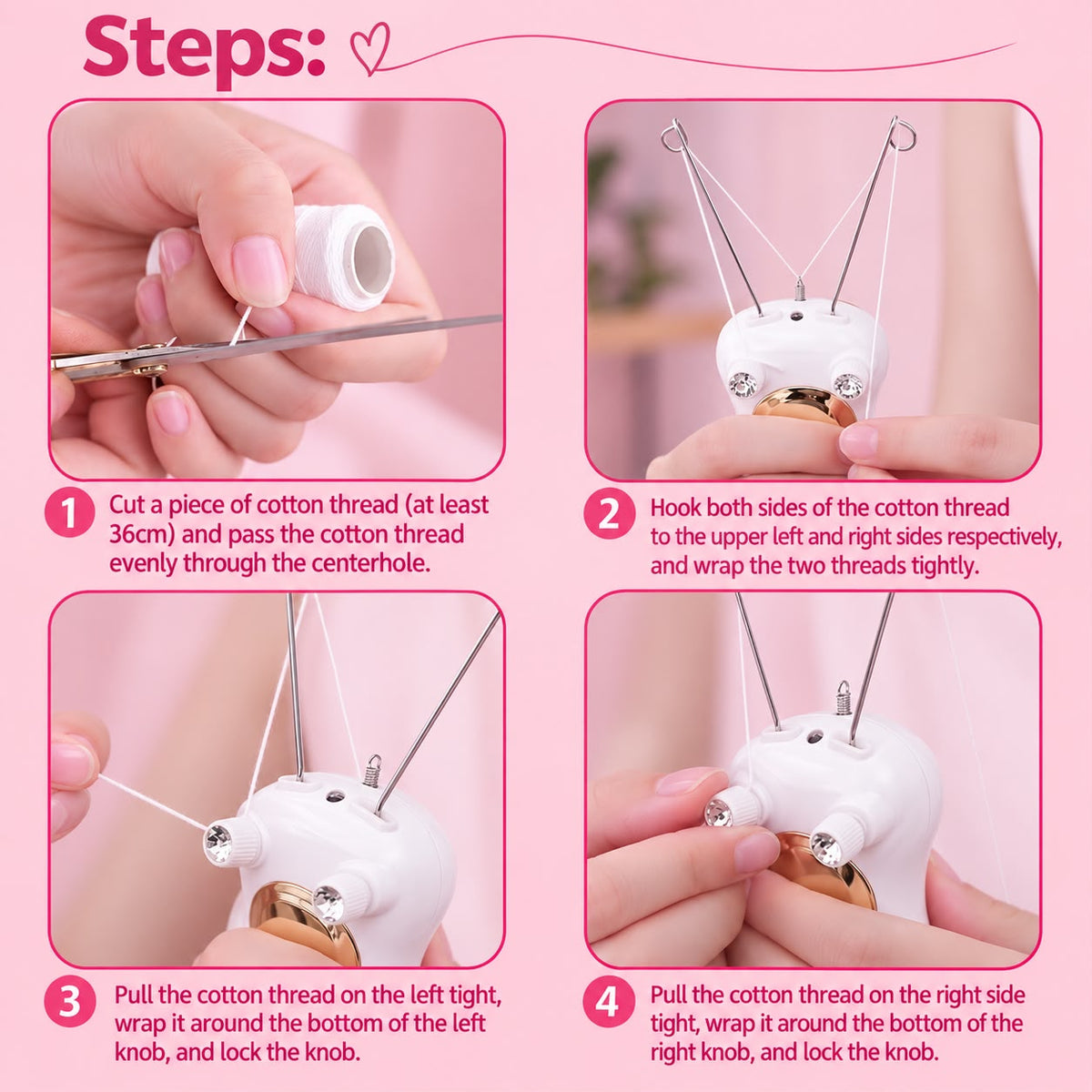 Automatic Threading Hair Remover